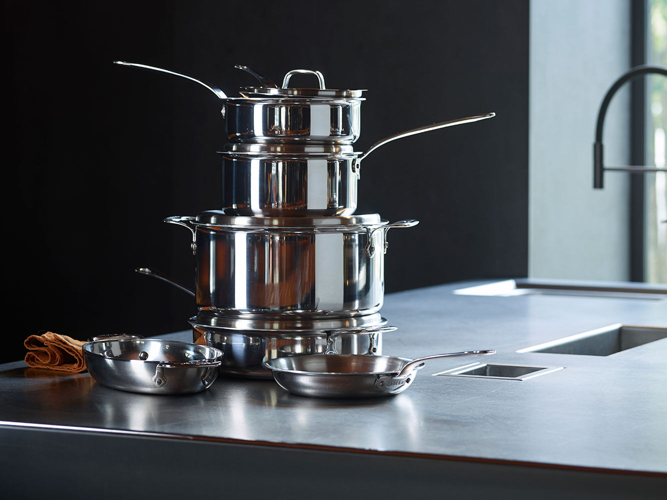 PADERNO(パデルノ) フライパン1014-24 18-10ステンレス イタリア AHLR224 PADERNO(パデルノ) フライパン1014-24 18-10ステンレス イタリア AHLR224