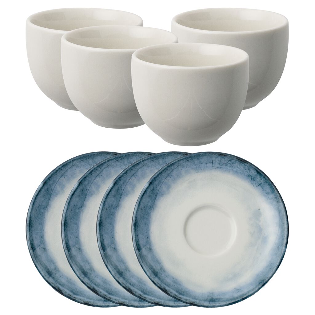Coffee set 4 pcs, coffee cups and saucers image number 0