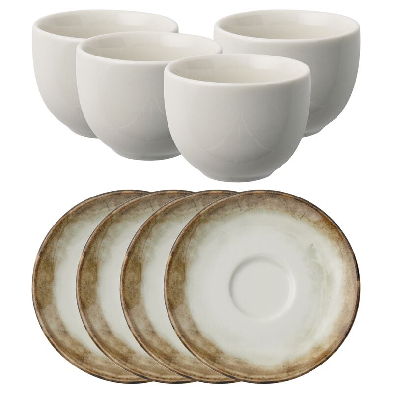 Coffee set 4 pcs, coffee cups and saucers