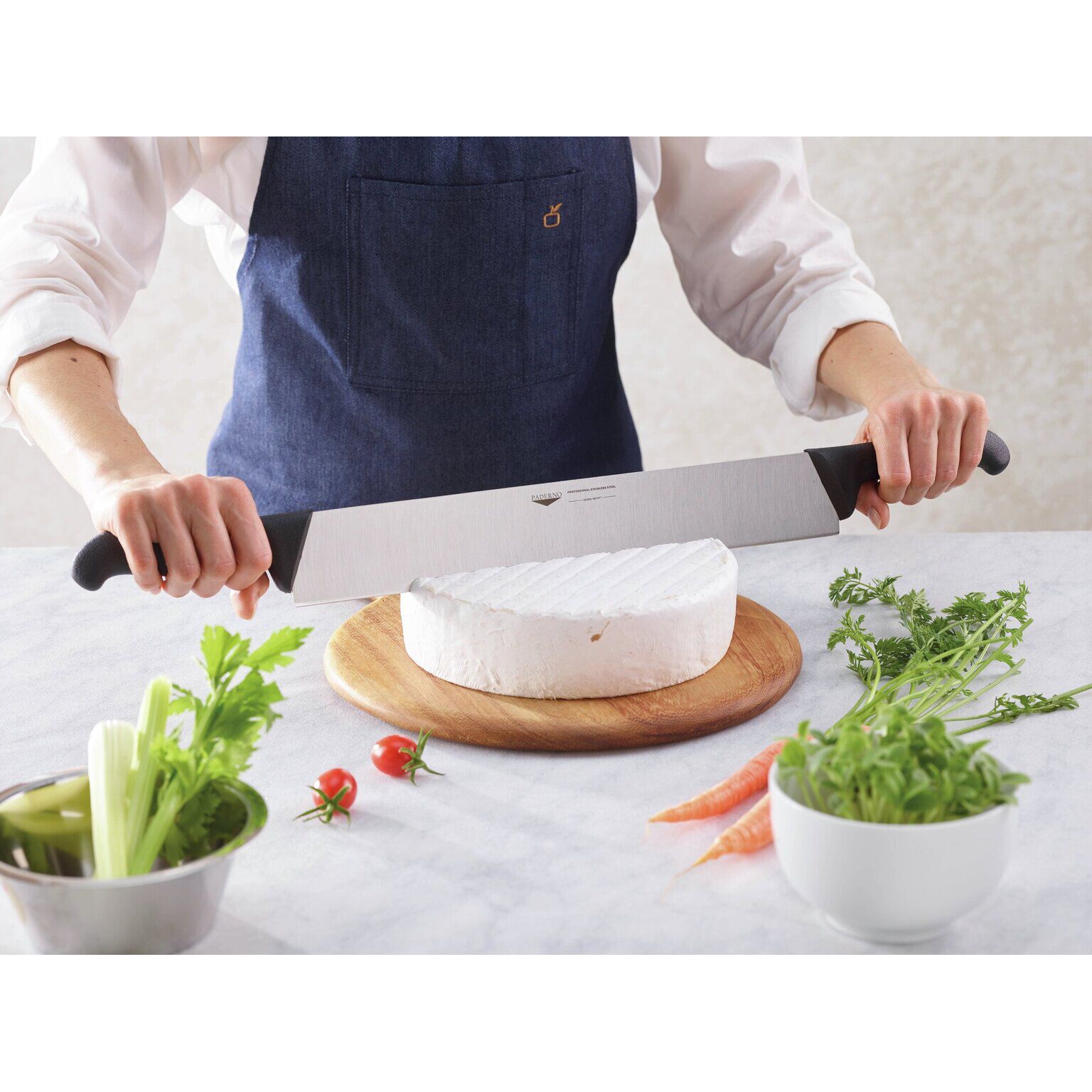 Cheese knife 2 handles 4