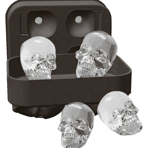 Stampo Per Ghiaccio Per Gin Tonic - 2 Stampi Neri Per Palline Di Ghiaccio Grandi, 7 Cm - Foto 2