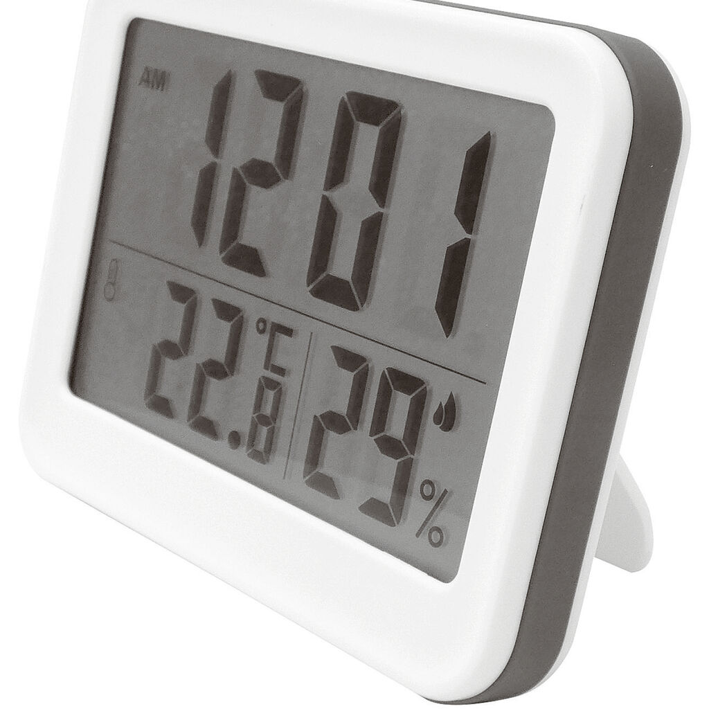 Thermometer with clock image number 1