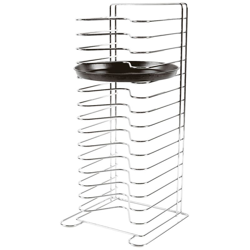 Speed rack for pizza pans