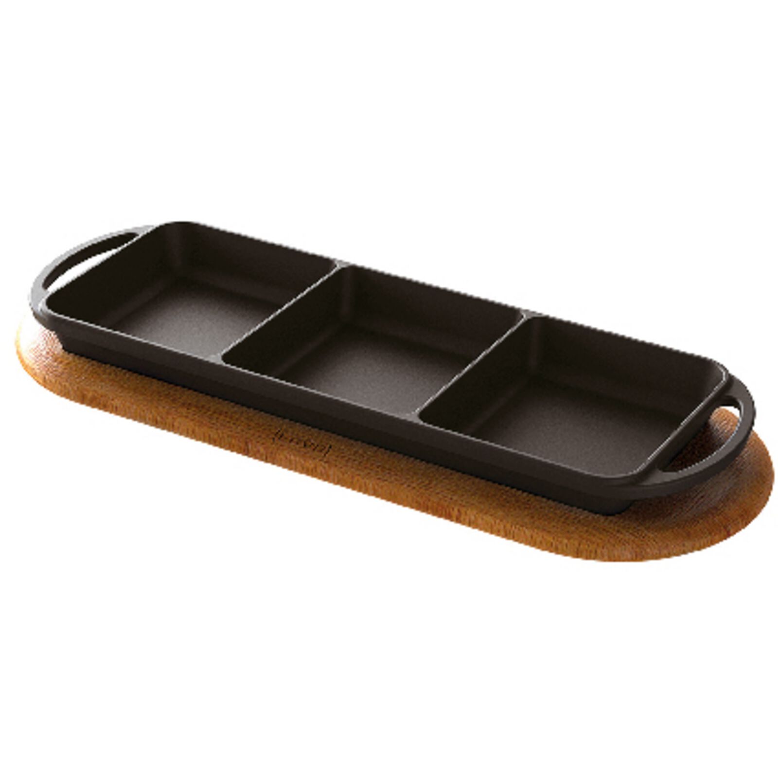 Platter with three compartments image number null