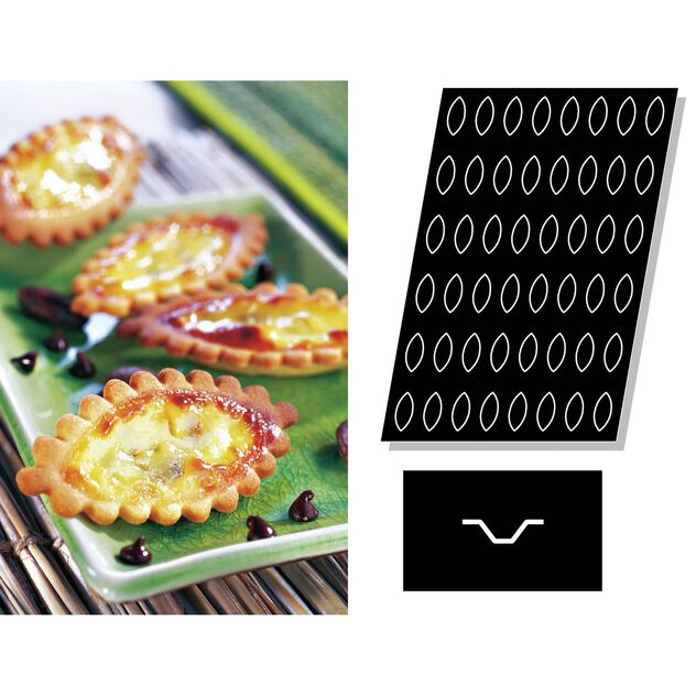 Mold Flexipan multiple Small Oval Tartlets image number 0