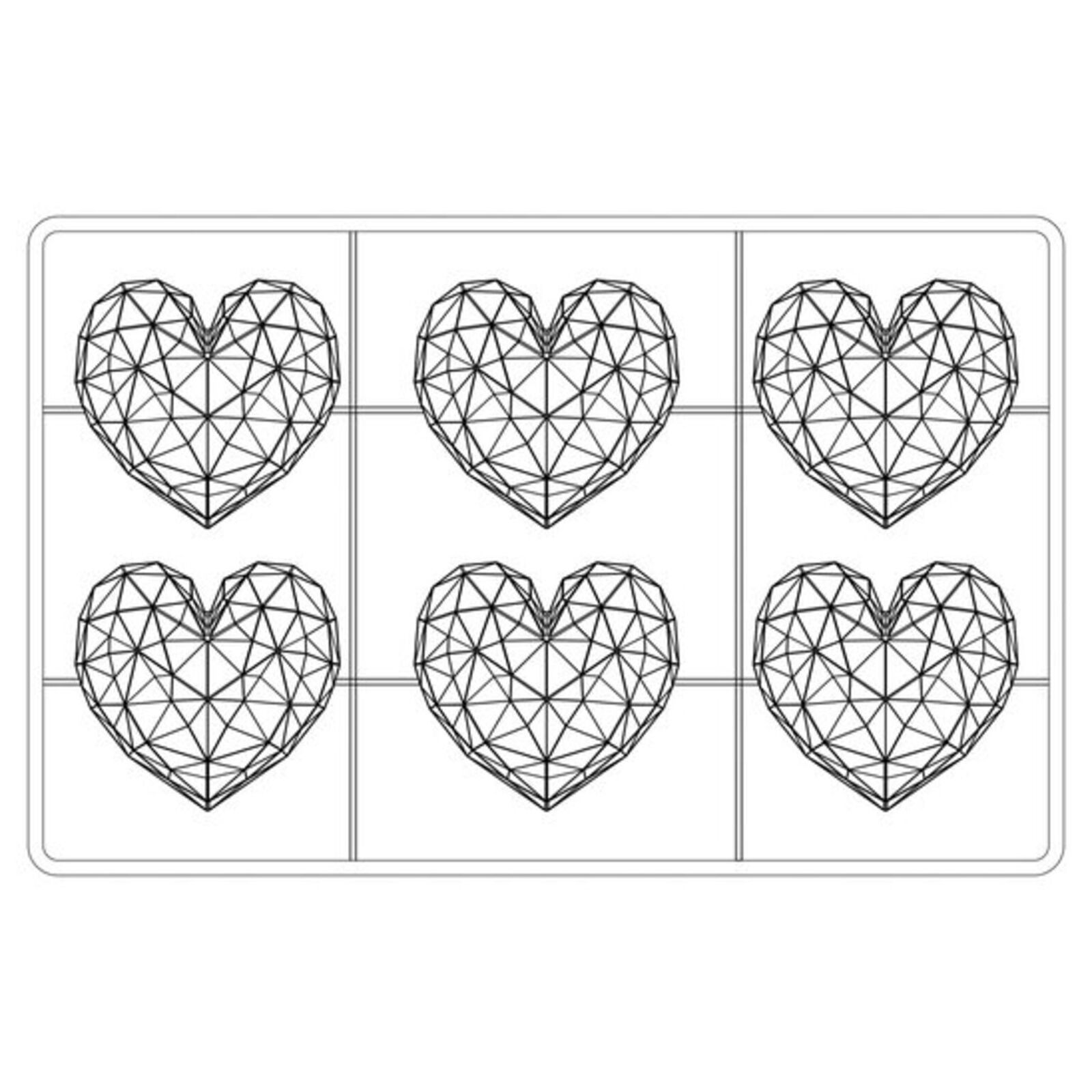 Stampo multiplo praline di cioccolato, cuore image number null