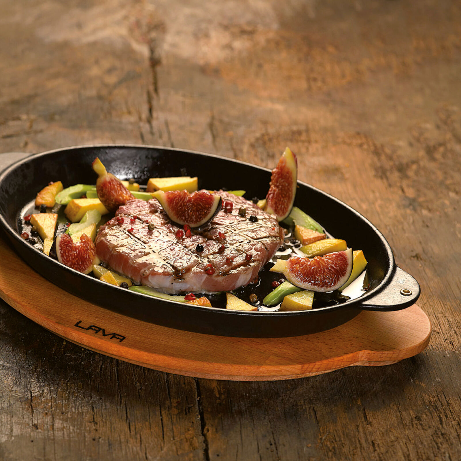 Piatto a servire con supporto image number null