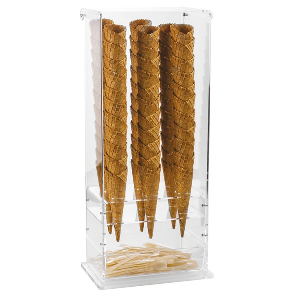Ice cream cone holder and cup case image number 0