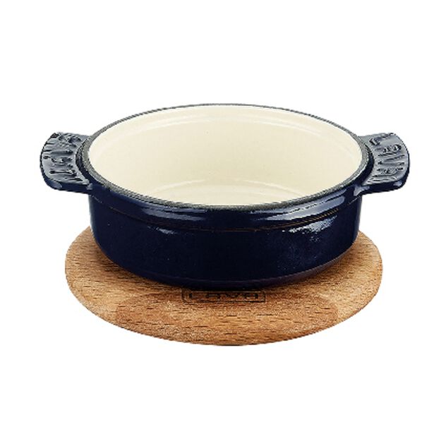 Casseruola con supporto legno  image number 0