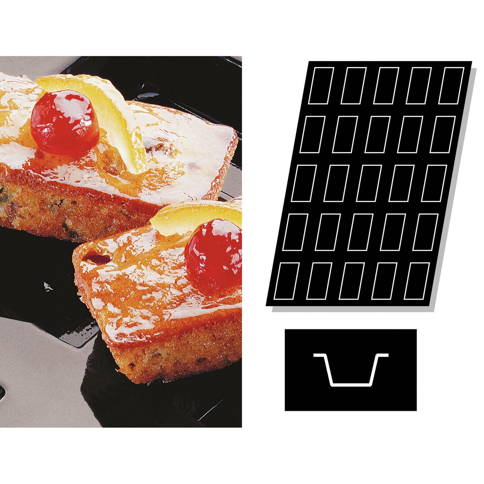 Stampo Flexipan multiplo Torte Rettangolari  image number null