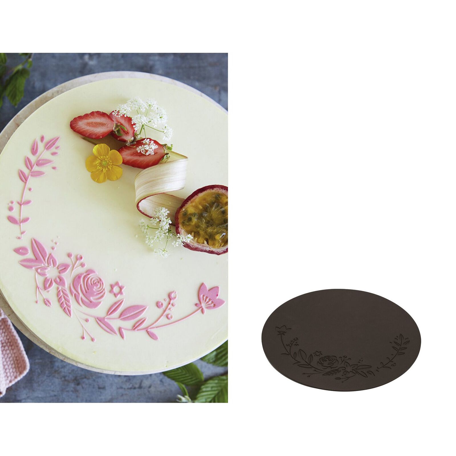 Mold 3D disc flower crown for cakes image number null