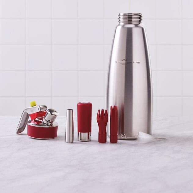 Sifone Per Panna Montata Professionale 500 Ml - Con 3 Ugelli Decorativi In Acciaio Inox, Per Torte, Gelati E Dessert - Foto 4