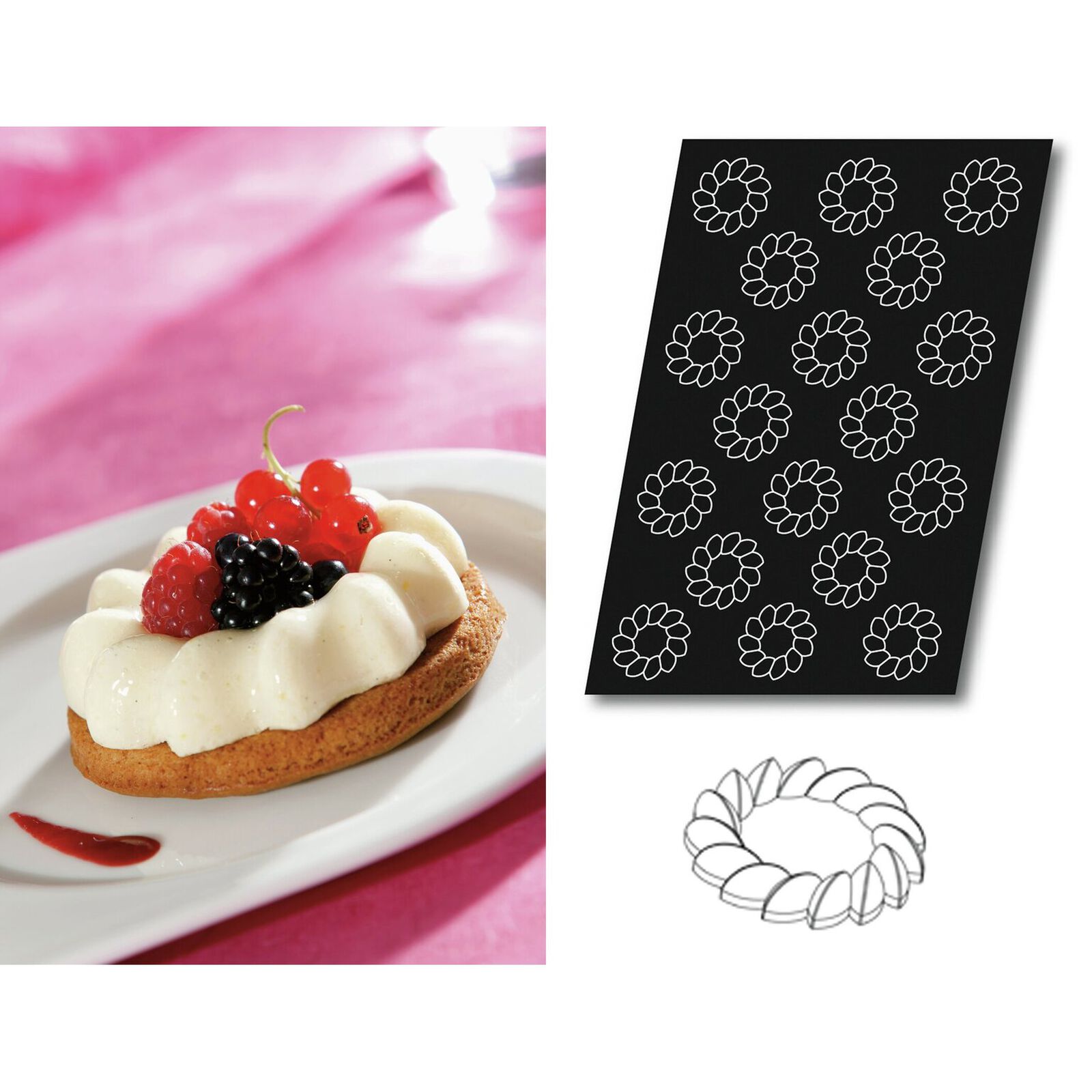 Mold Flexipan multiple Mini St Honor&eacute; Crown image number null