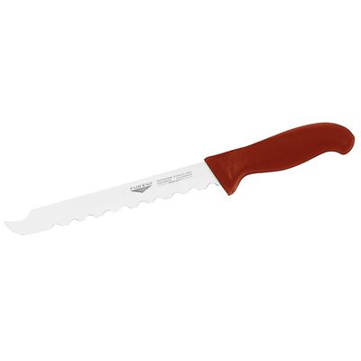 Frozen food knife with special serrated blade