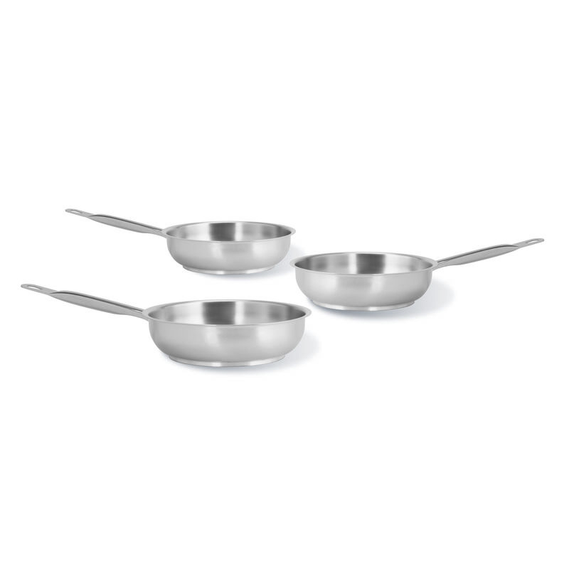 Set padelle per induzione, 3 pezzi