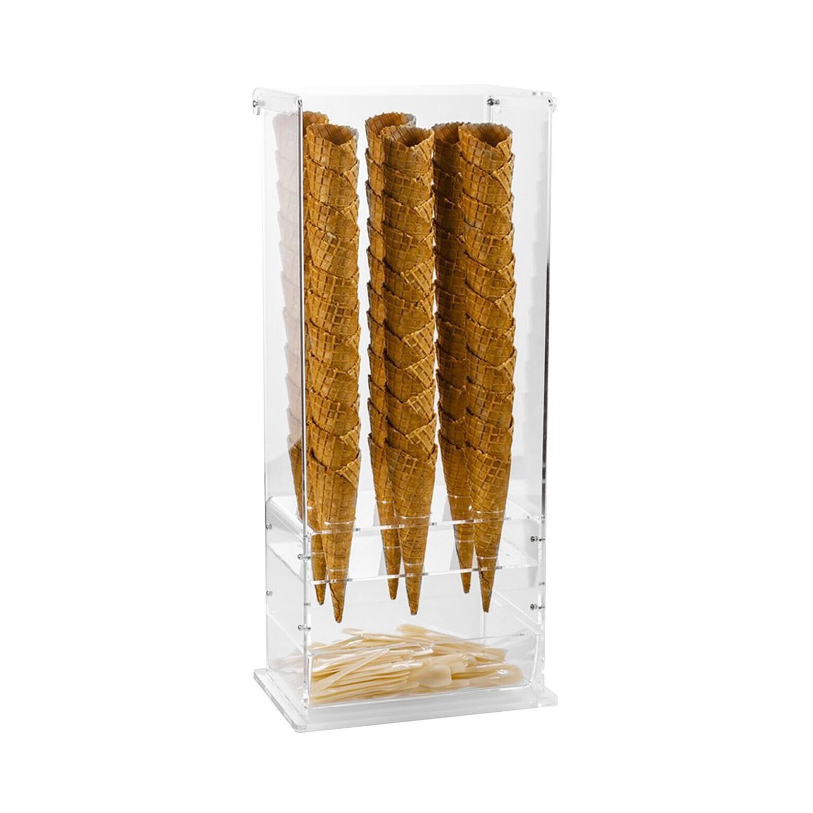 Ice cream cone holder and cup case image number null