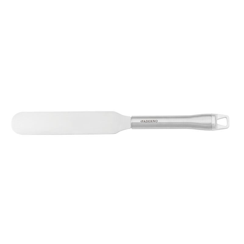 World Cuisine Paderno - 11 7/8 Long Stainless Steel Offset Spatula