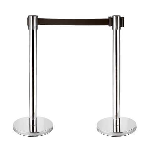 Retractable belt stanchion 