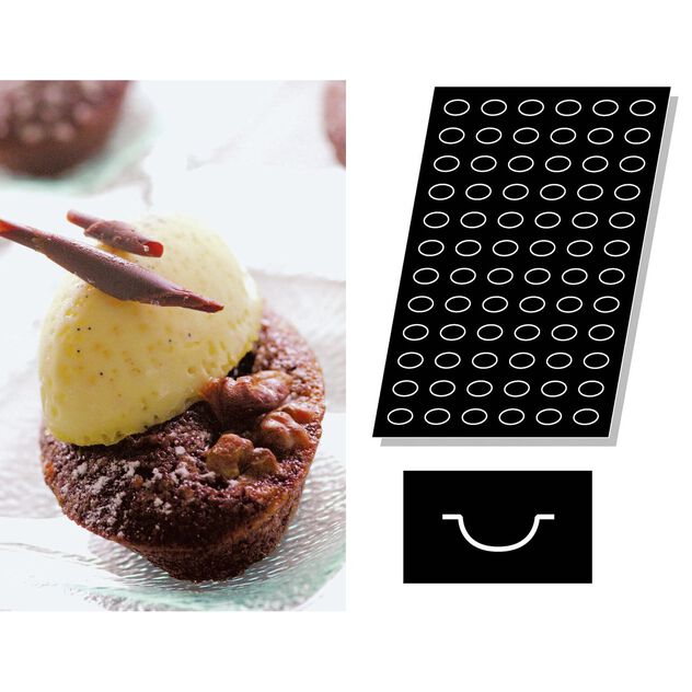 Mold Flexipan multiple Small Quenelles image number 0