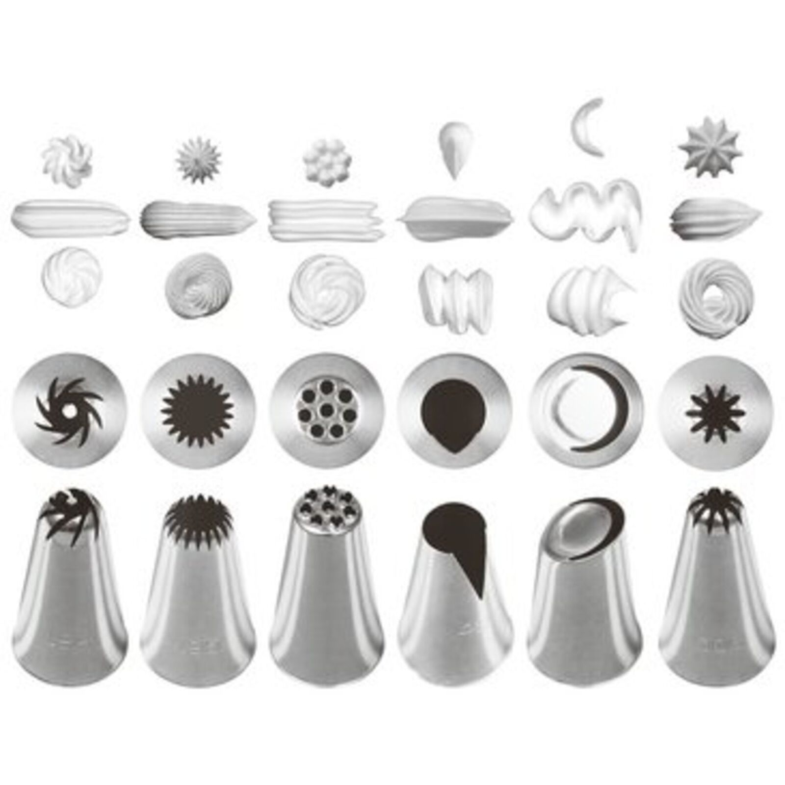 Decorating tips / nozzles mixed shapes image number null