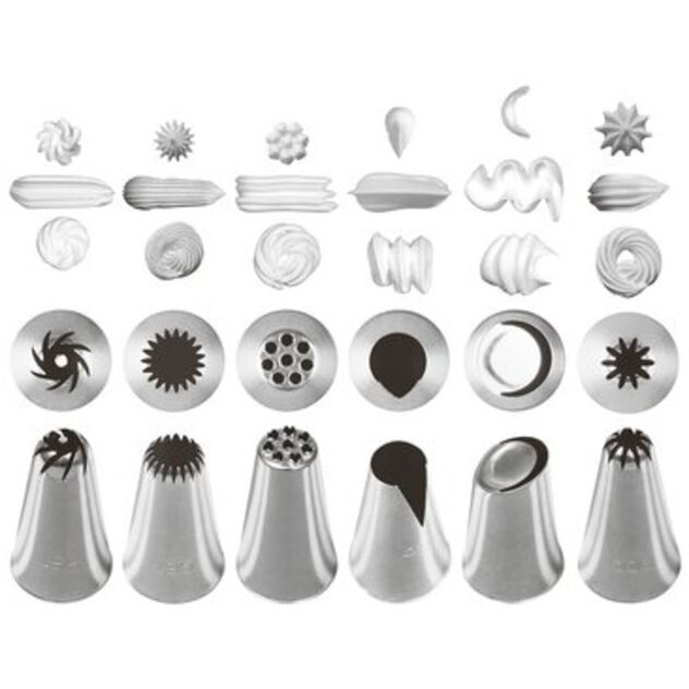 Decorating tips / nozzles mixed shapes image number 1