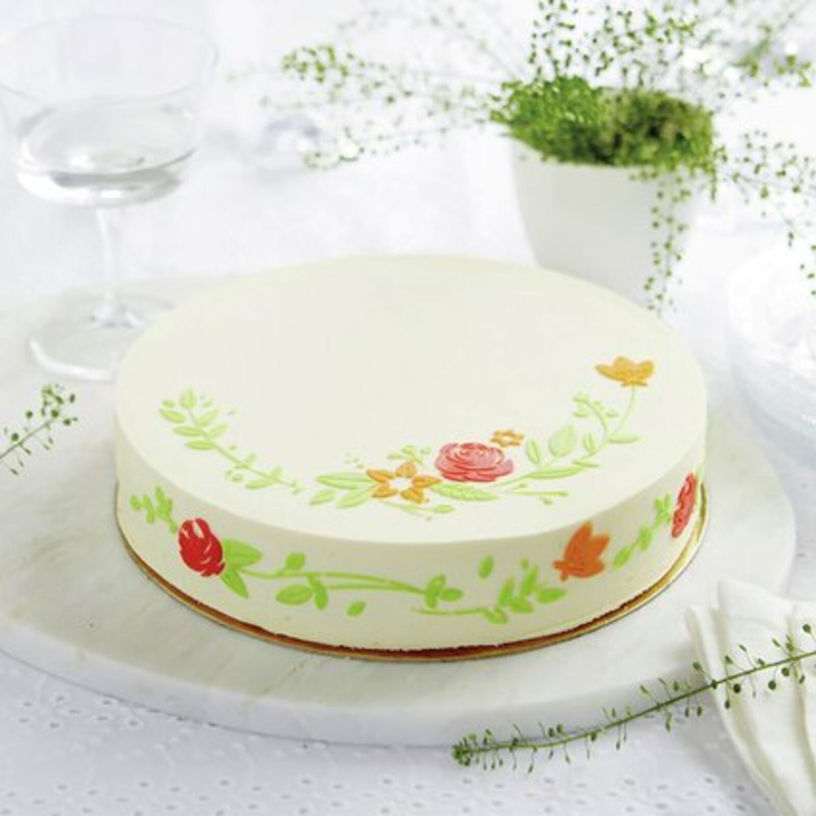 Mold 3D disc flower crown for cakes image number null