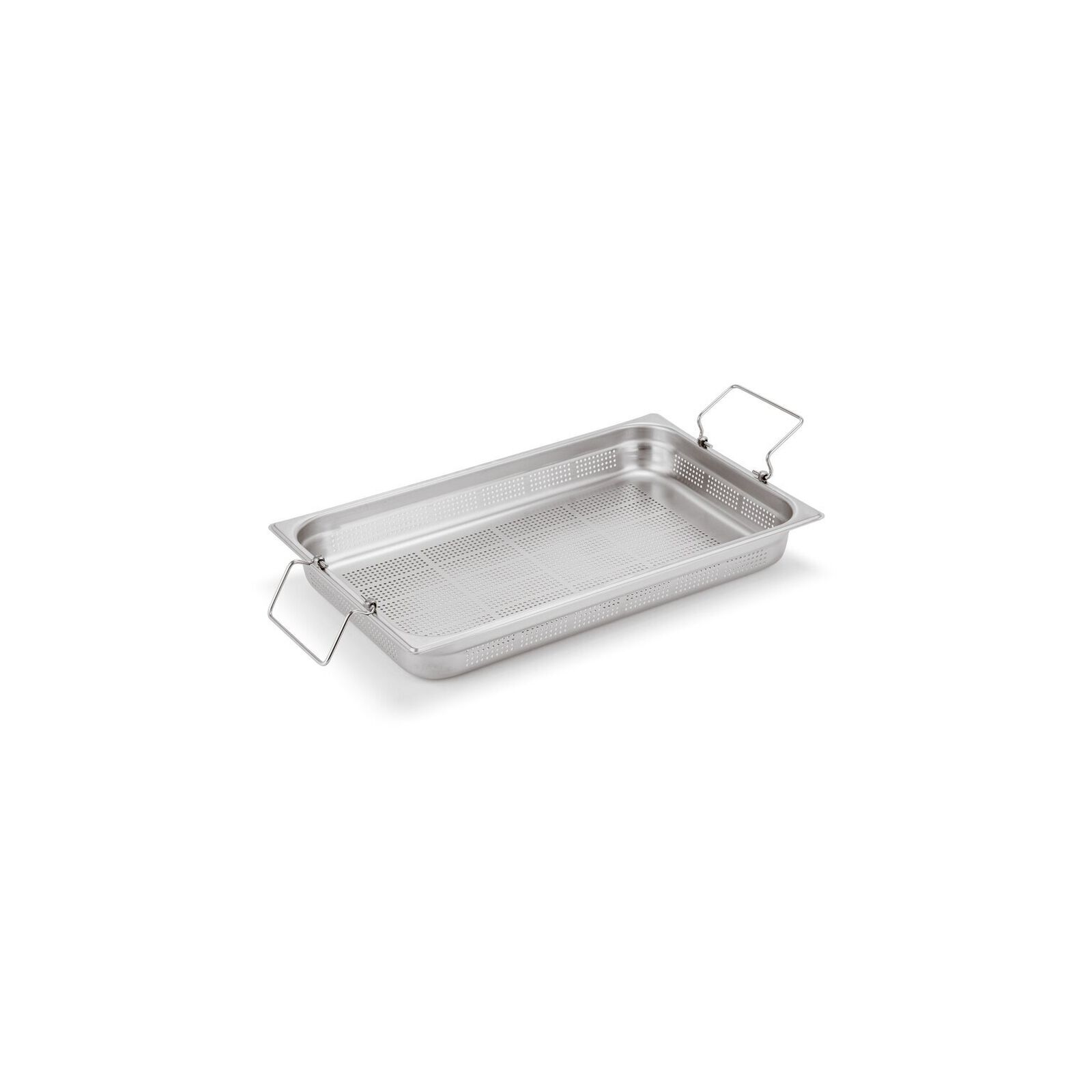 Container perforated with folding handles image number null