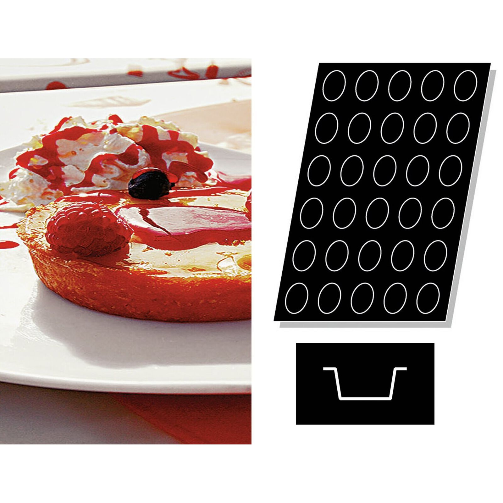 Mold Flexipan multiple Ovals image number null