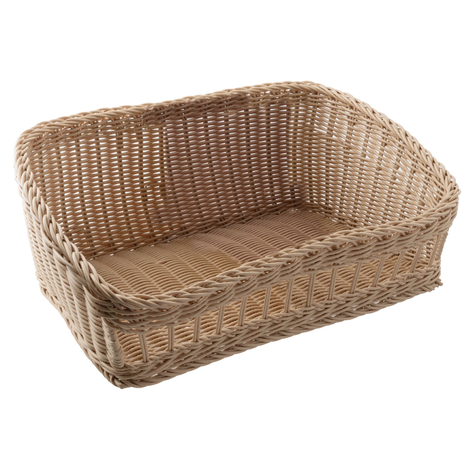 Bread basket with 2 sections and removable divider image number null
