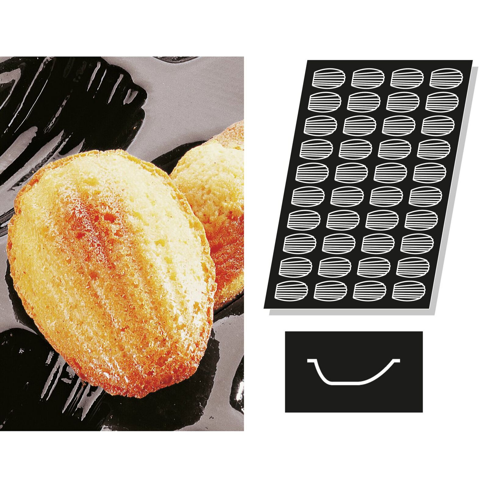 Mold Flexipan multiple Madeleines image number null