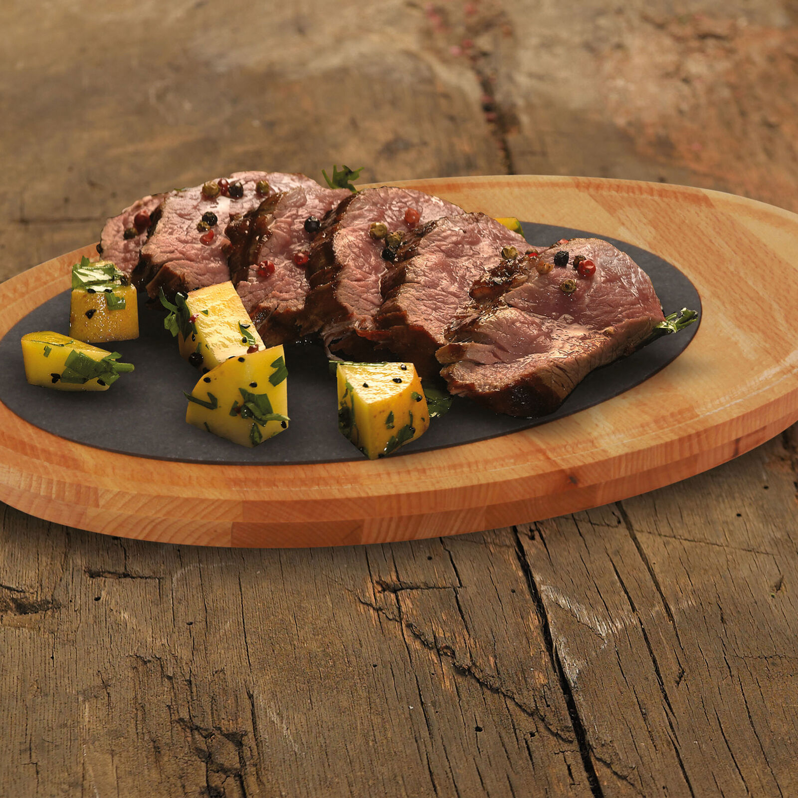 Platter with porcelain surface image number null