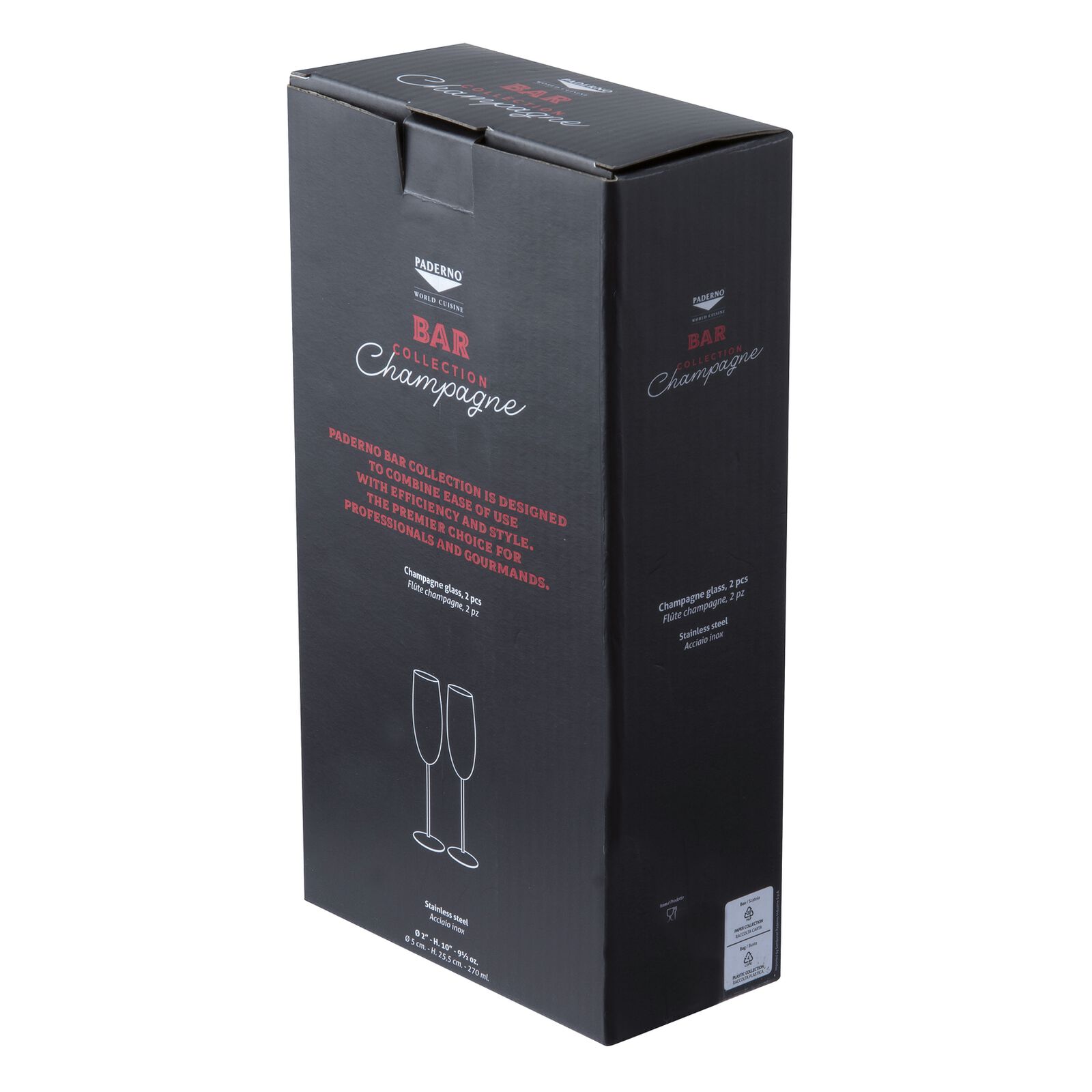 Set 2 pz, flute champagne image number null