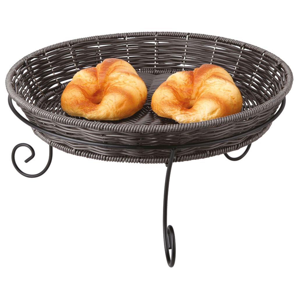 Basket with black wire stand image number 0