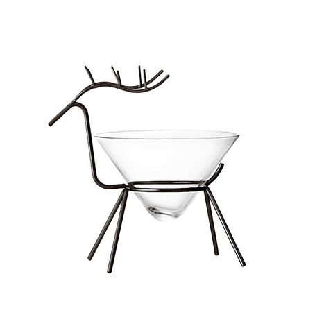 Cocktail glass with deer stand