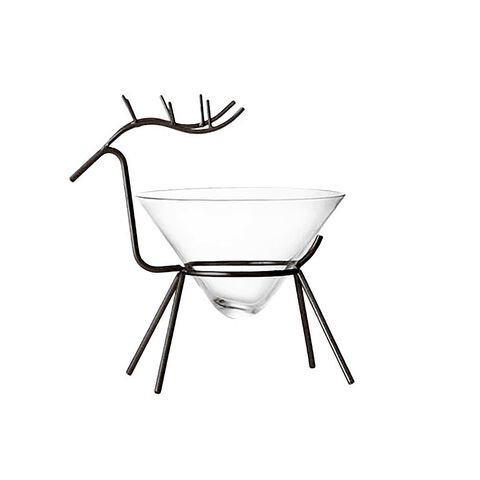 Calice cocktail con supporto cervo