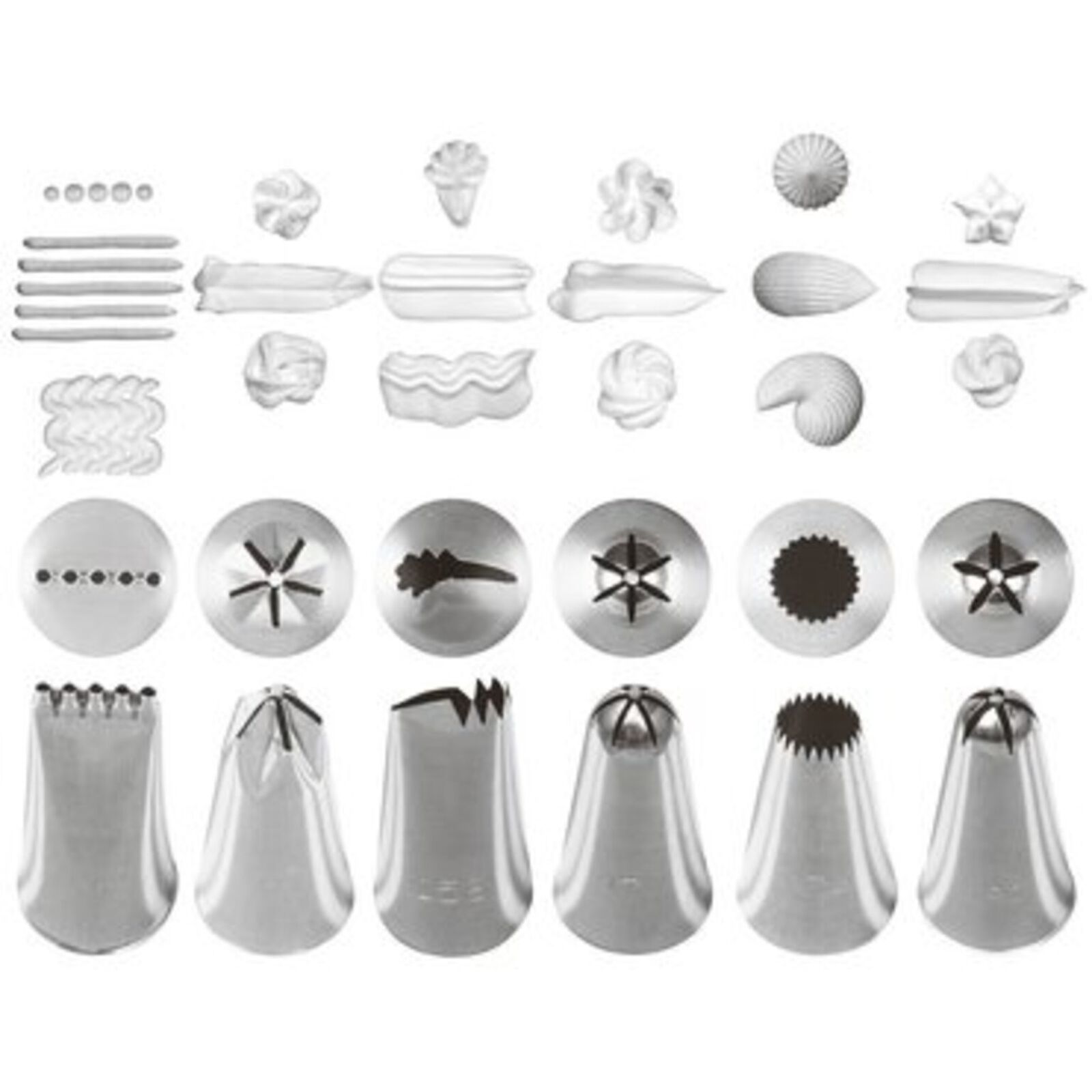 Decorating tips / nozzles mixed shapes image number null