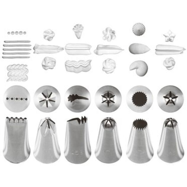 Decorating tips / nozzles mixed shapes image number 1