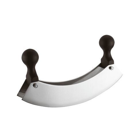 Knife for mincing double blade