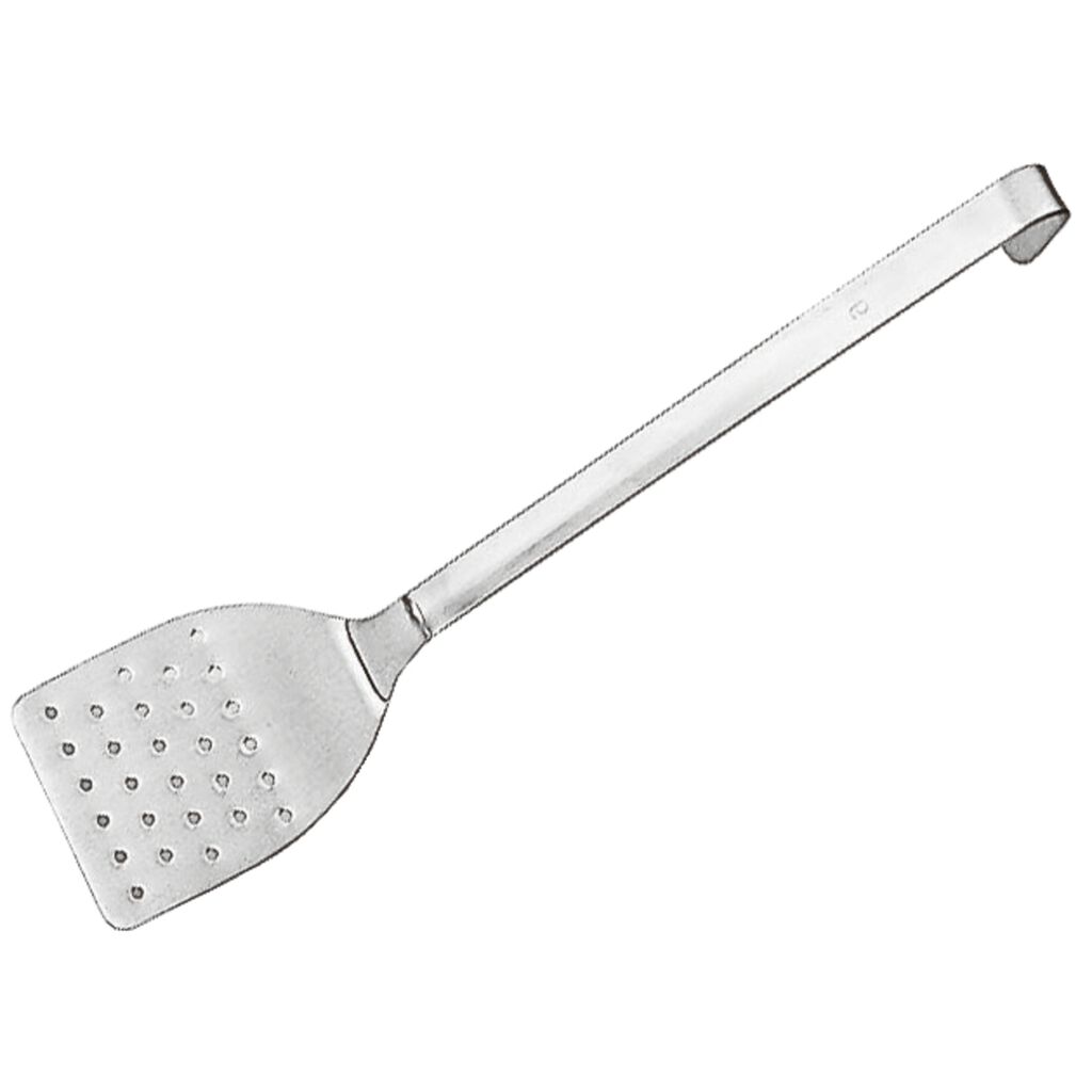 Spatula perforated, short handle image number 0