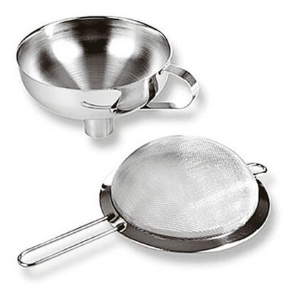Funnel and sieve