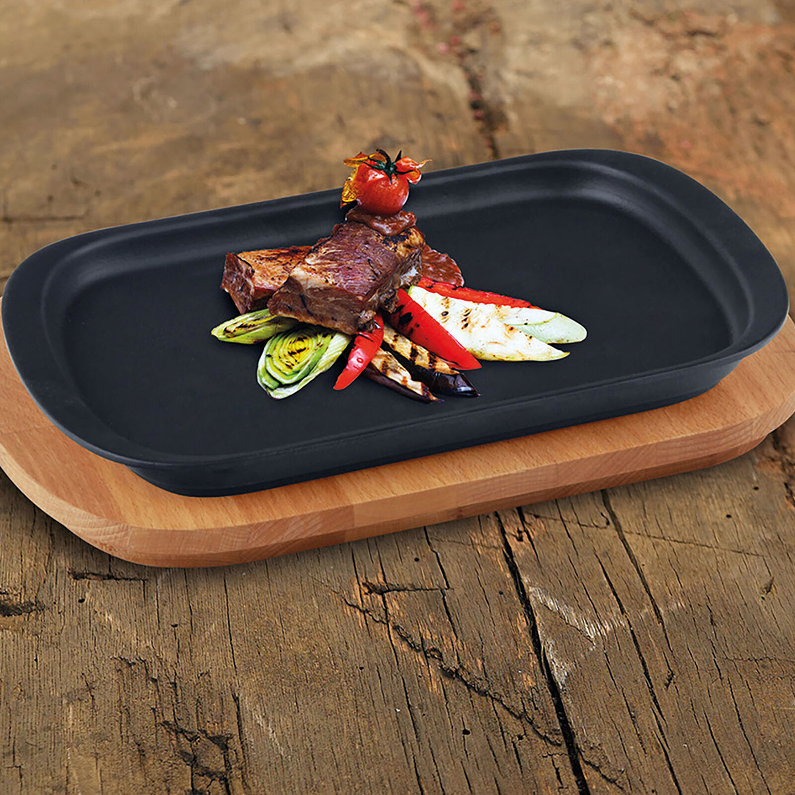 Piatto a servire con supporto image number null