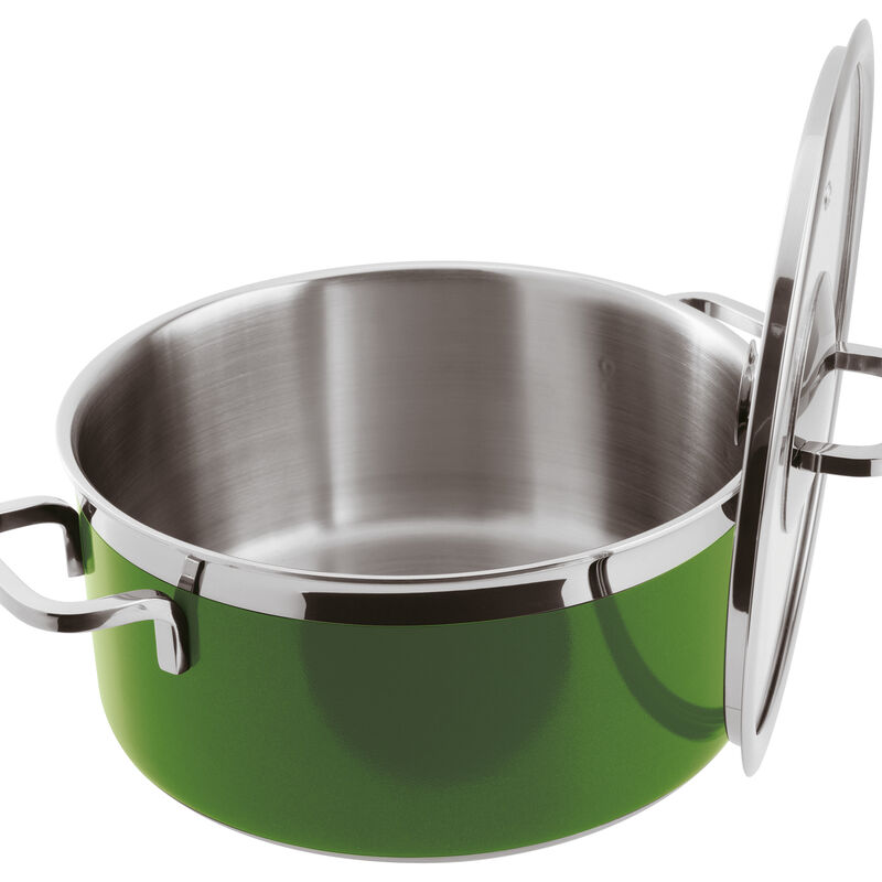 Pinti Casseruola Inox Professionale 18 Cm Con 2 Maniglie – Acciaio Inossidabile - 2
