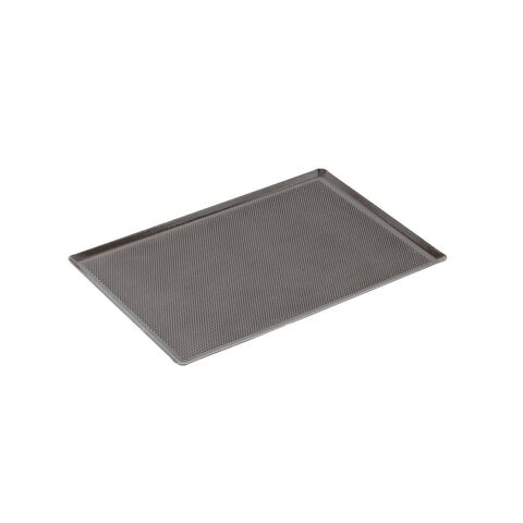 Baking sheet perforated and silicone coating