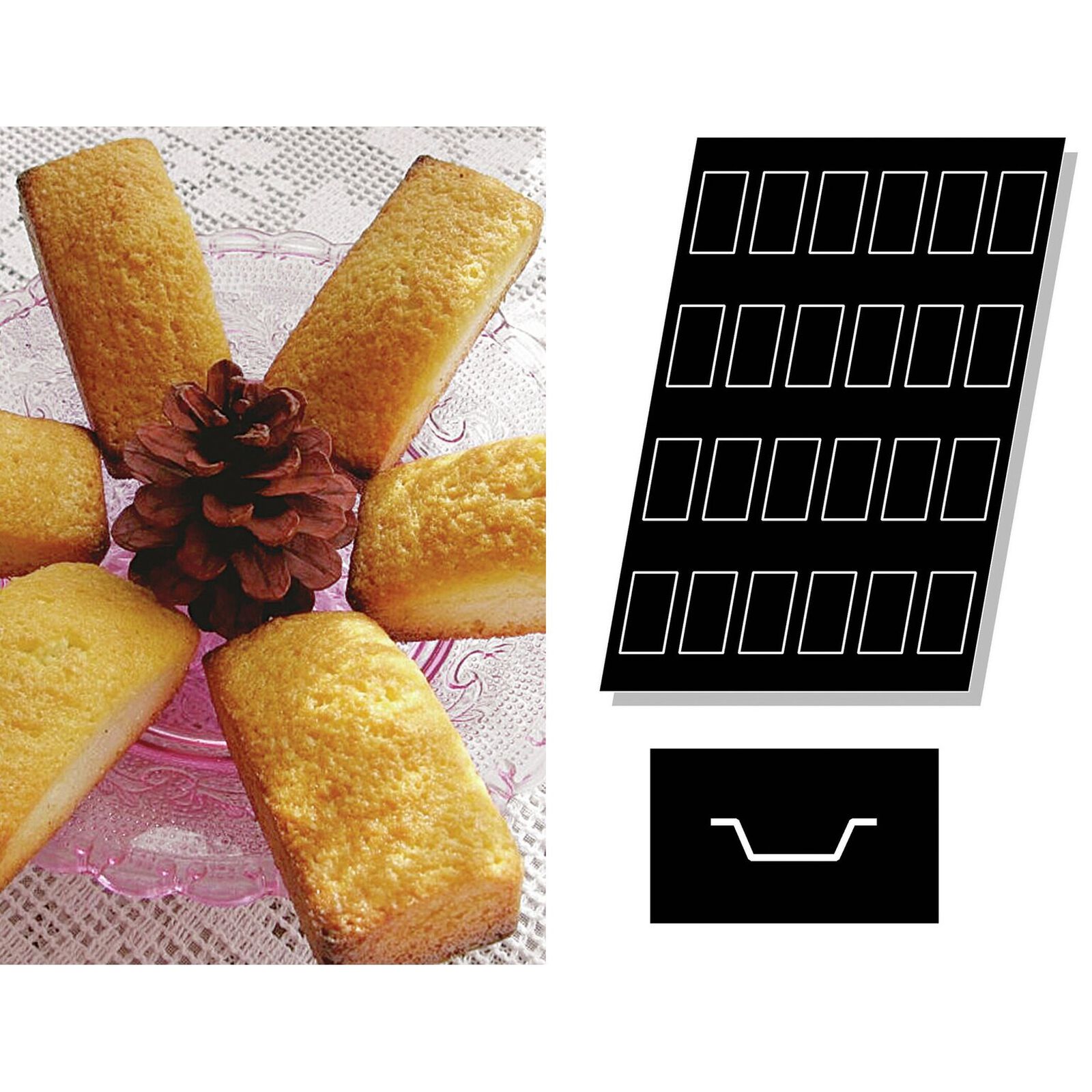 Mold Flexipan multiple Financiers image number null