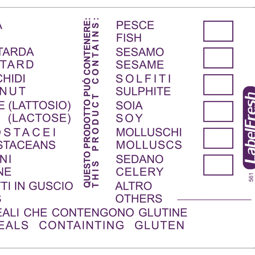 Labels 14 allergens image number 1