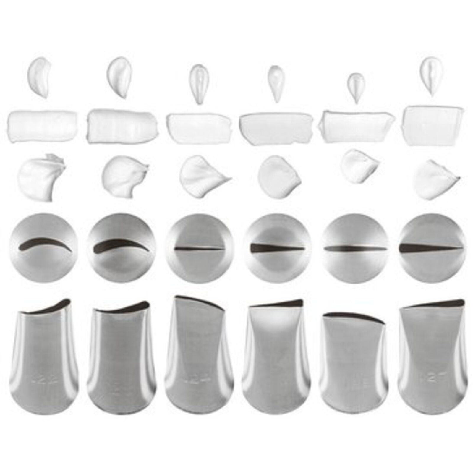 Decorating tips / nozzles mixed shapes image number null
