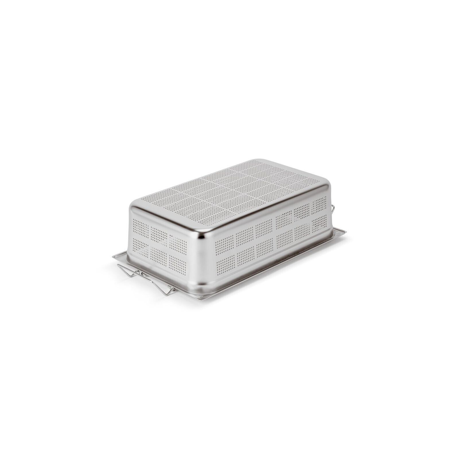 Container perforated with folding handles image number null