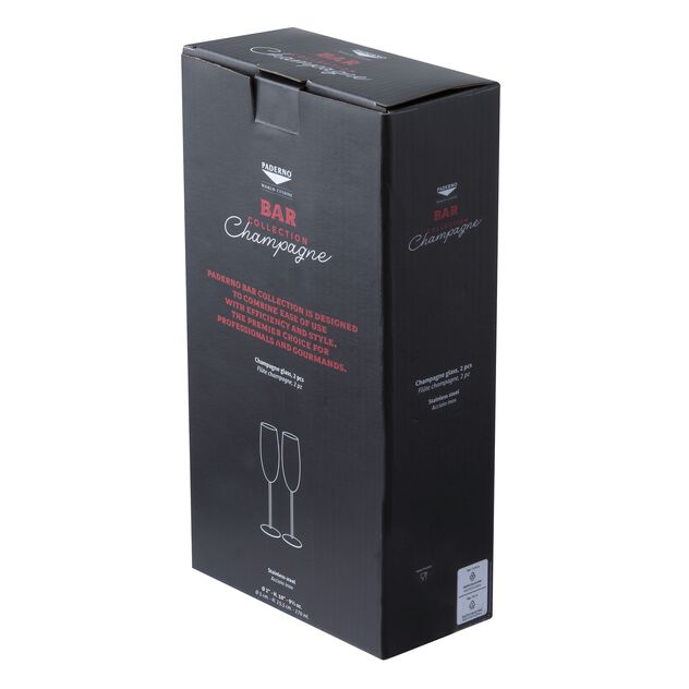 Set 2 pcs, flute champagne image number 4