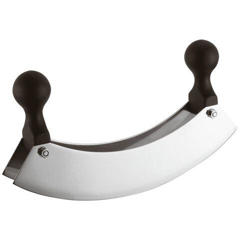 Knife for mincing double blade