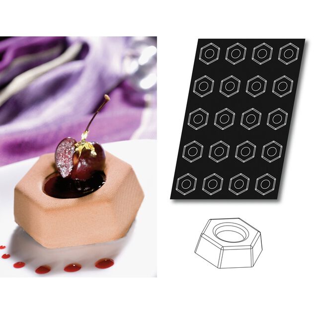 Mold Flexipan multiple Hexagons image number 0